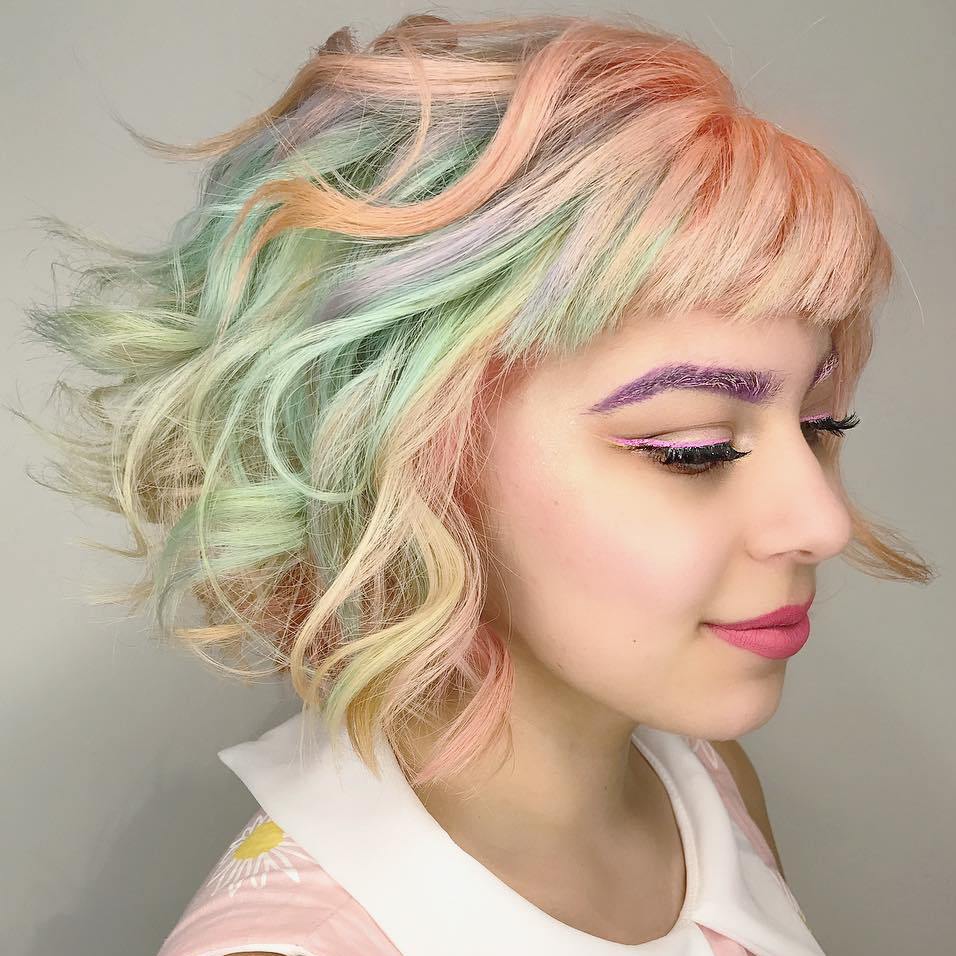 Pastel Balayage Bob