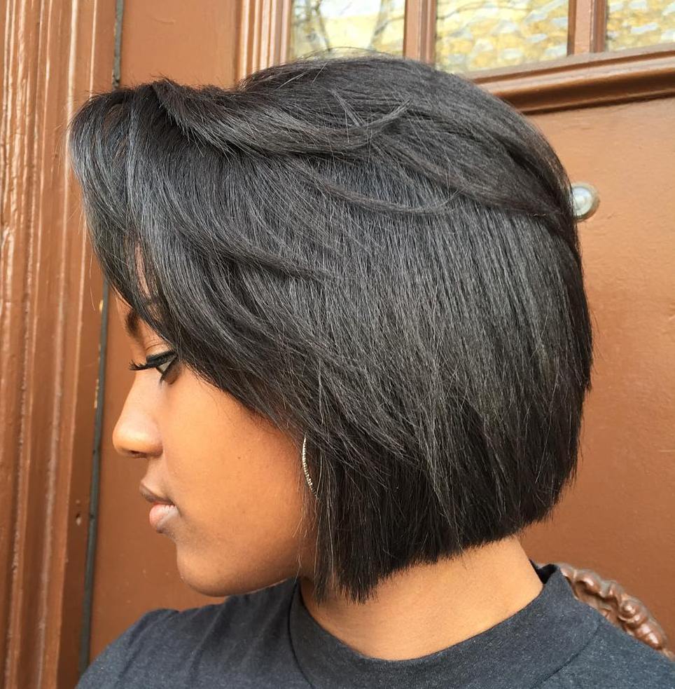 Black Bob With Side Bangs