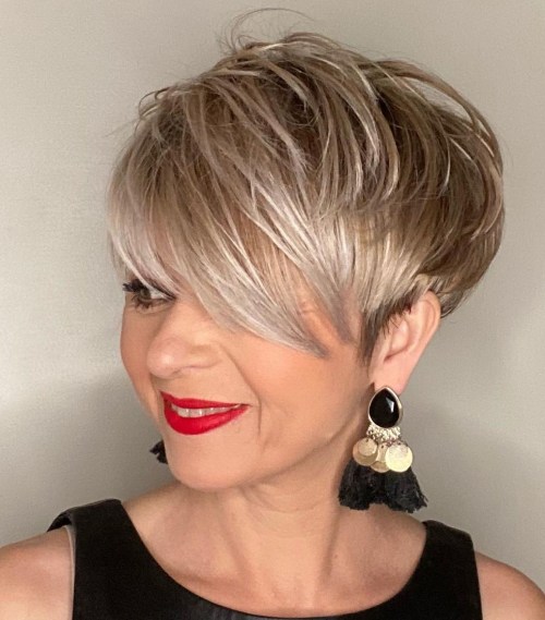 Side Bangs for Older Women