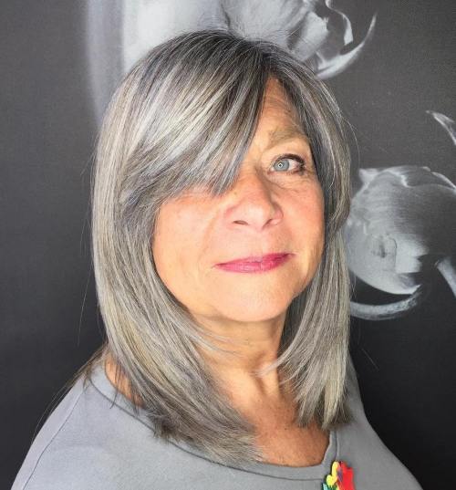 Salt and Pepper Thick Side Fringe